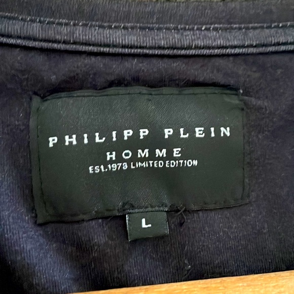 Philipp Plein Diamontè Crystal Skull T Shirt - Picture 5 of 7